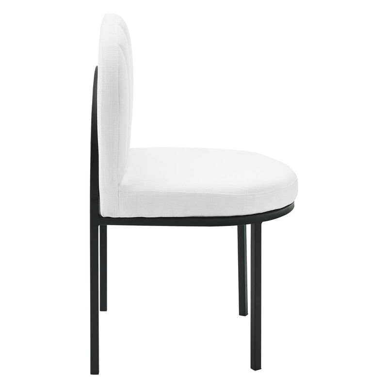 Isla Channel Tufted Upholstered Fabric Dining Side Chair image number 1