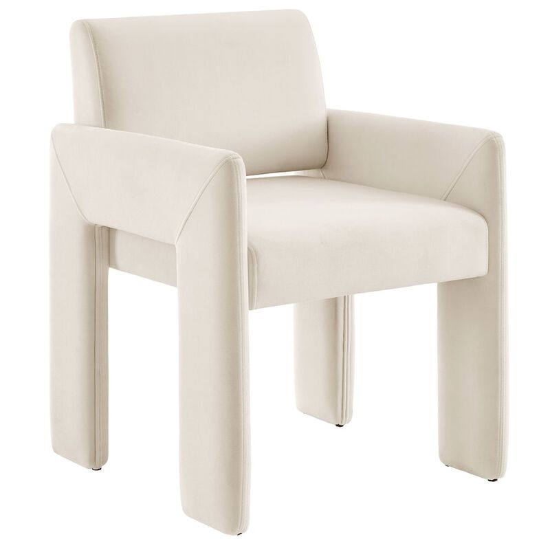 Daven Stain-Resistant Performance Velvet Dining Armchair image number 0