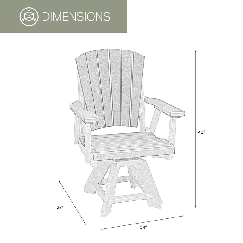 American Furniture Classics Five Piece Round Dining Height Dining Set in Cedar with a Tudor Brown Base