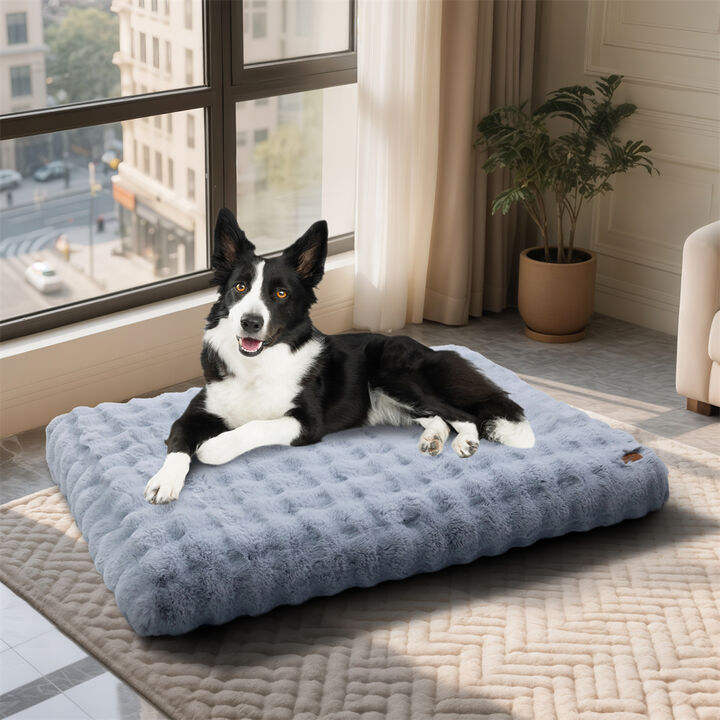 Jumbo Anti-Anxiety Calming Dog Bed Removable Cover Pet Beds Mattress Non Skid
