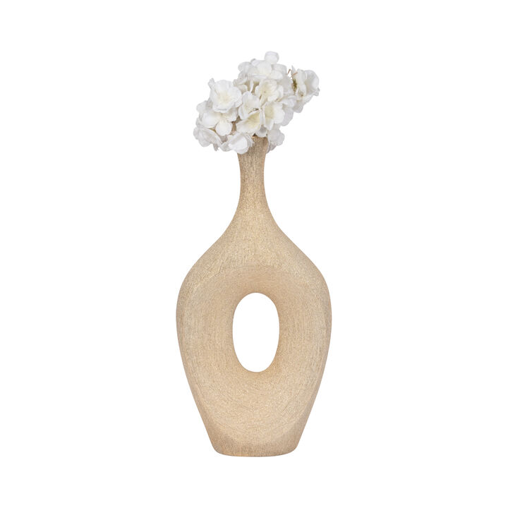 19" Beaded Open Cut Vase