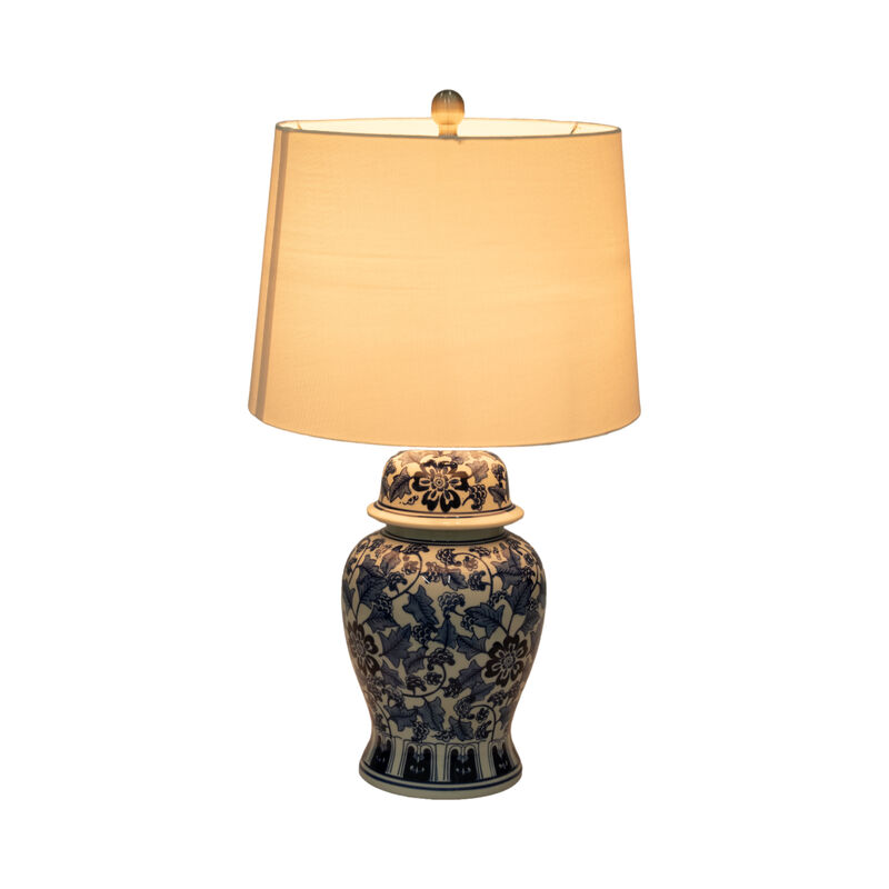 Ceramic Temple Jar Table Lamp image number 1