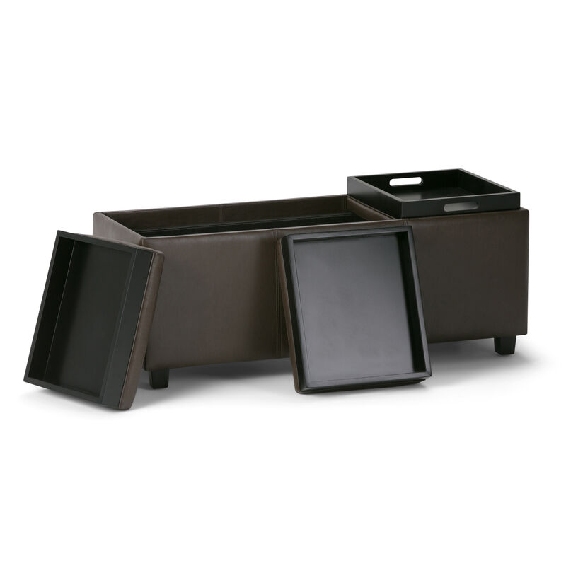 Simpli Home Avalon Storage Ottoman image number 4