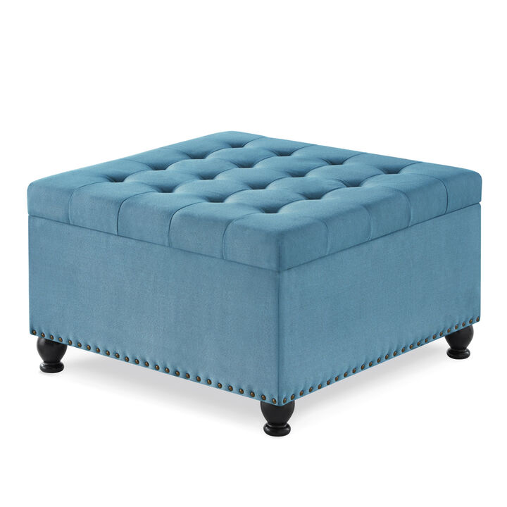 Streamdale Tufted Ottoman with Legs