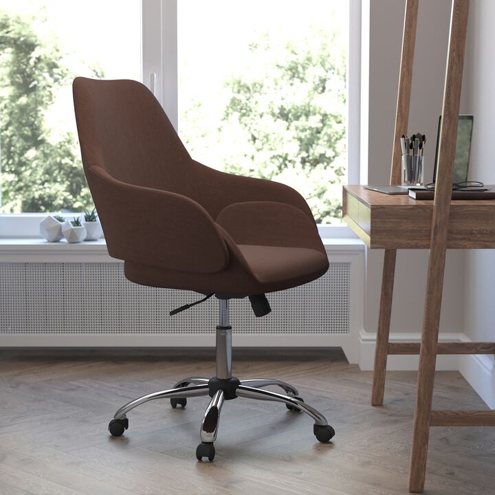 Madrid Home and Office Upholste  Mid-Back Chair in     Fabric