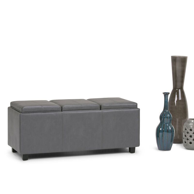 Simpli Home Avalon Storage Ottoman image number 3