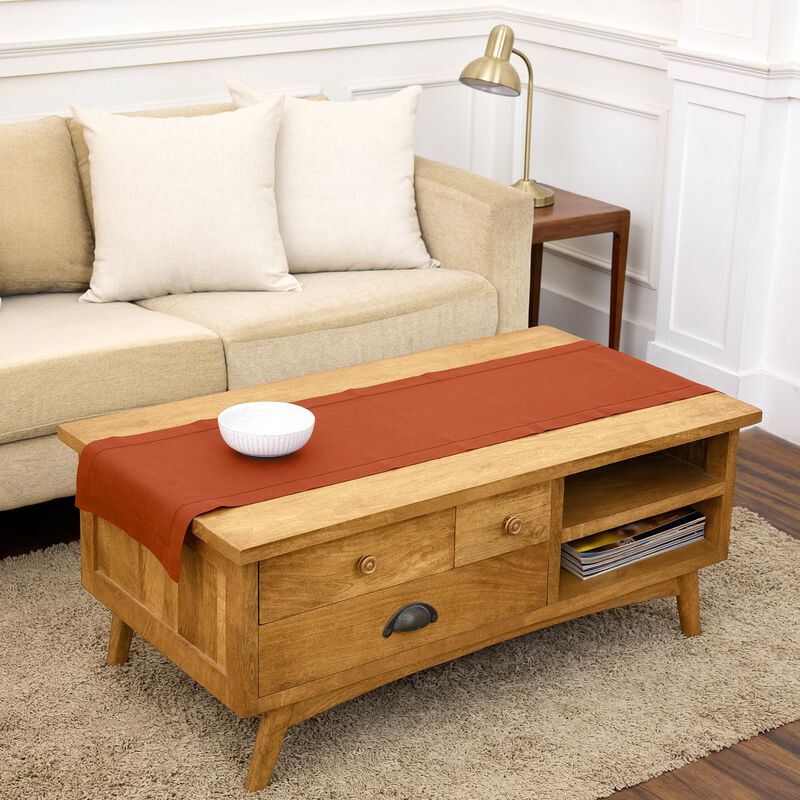 Linen Table Runner - Classic Hemstitch image number 0