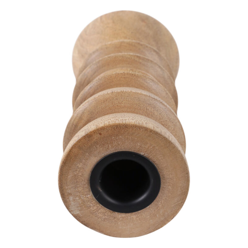 6x3" Wood Totem Taper Holder, Natural image number 5