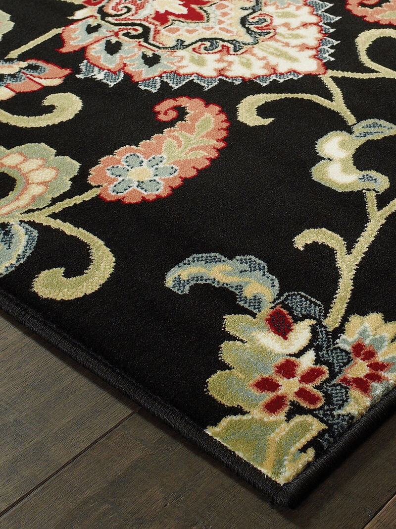 Kashan 7'10" x 10'10" Black Rug image number 2