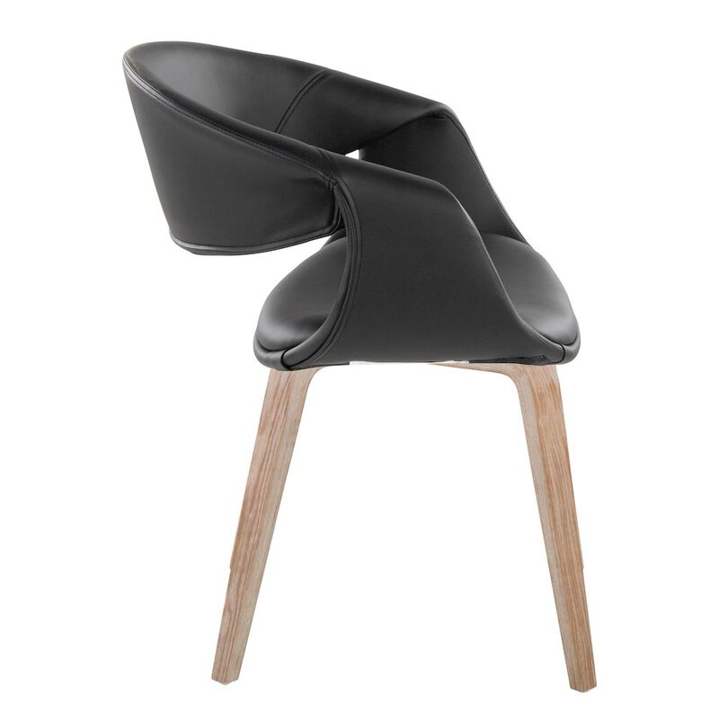 LumiSource Curvo Upholstered Chair - Set of 2