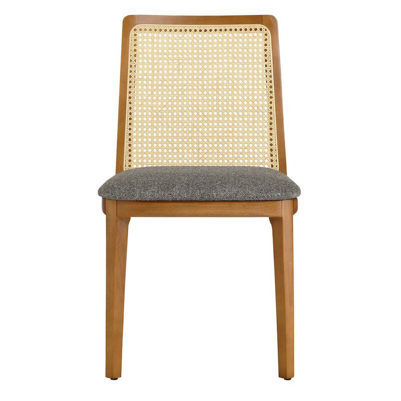 Monarch Wood and Rattan Dining Side Chair image number 5