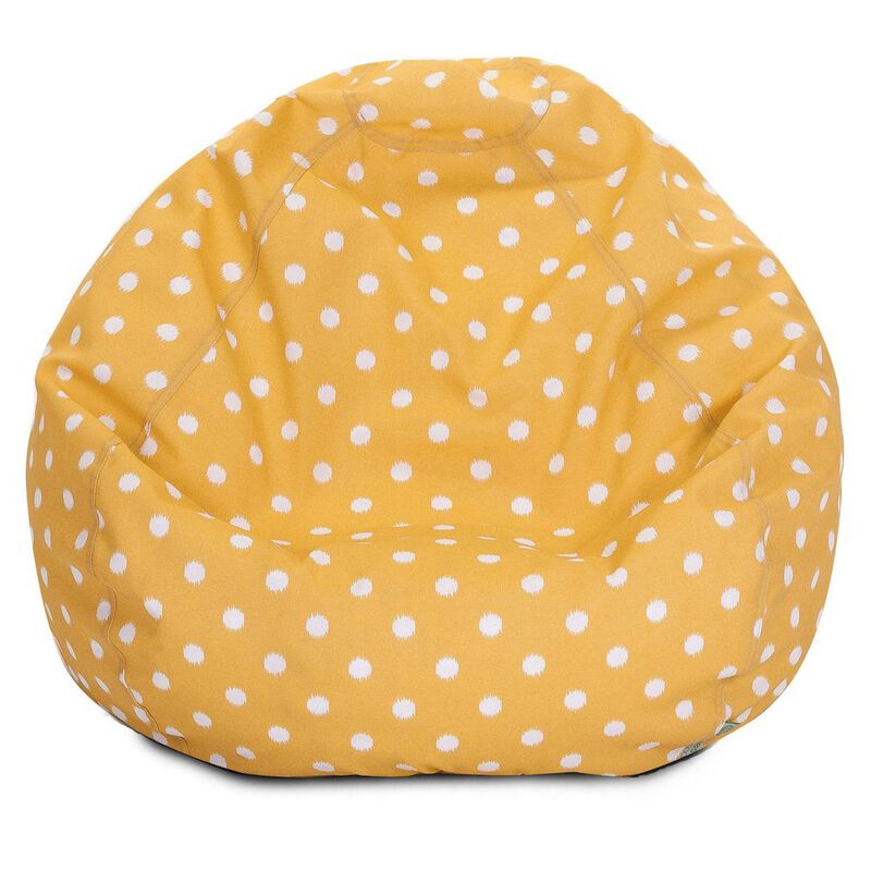 Majestic Home Goods Large Bean Bag Ikat Dot Citrus