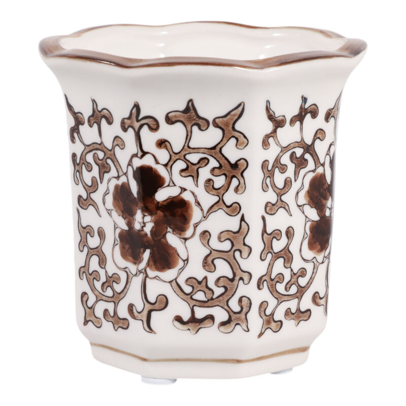 4" Fluted Chinoiserie Candle image number 0