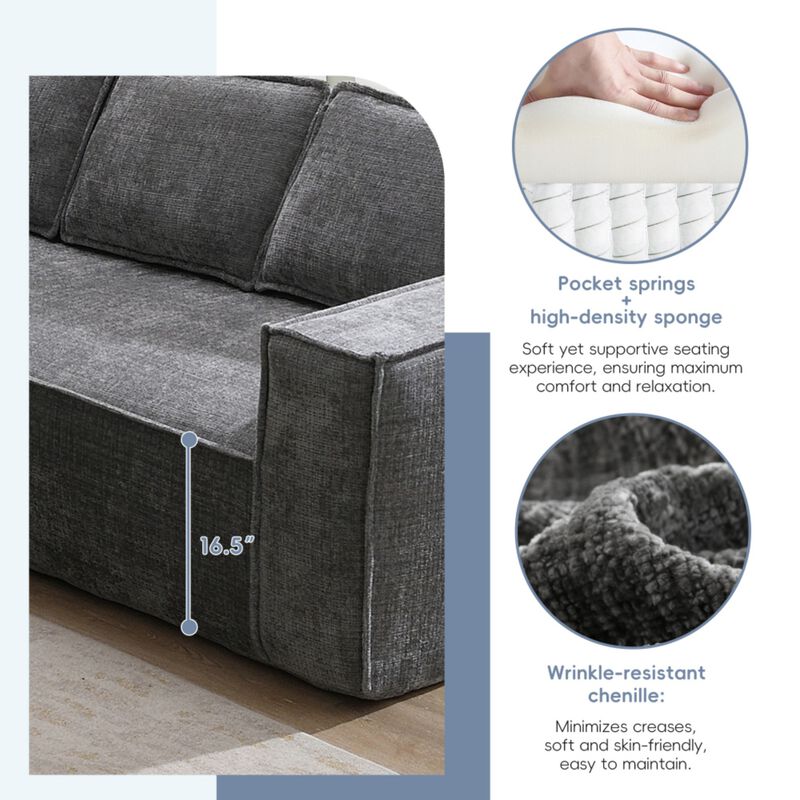 Fatbag Block Modular L-Shaped Sectional Sofa image number 4