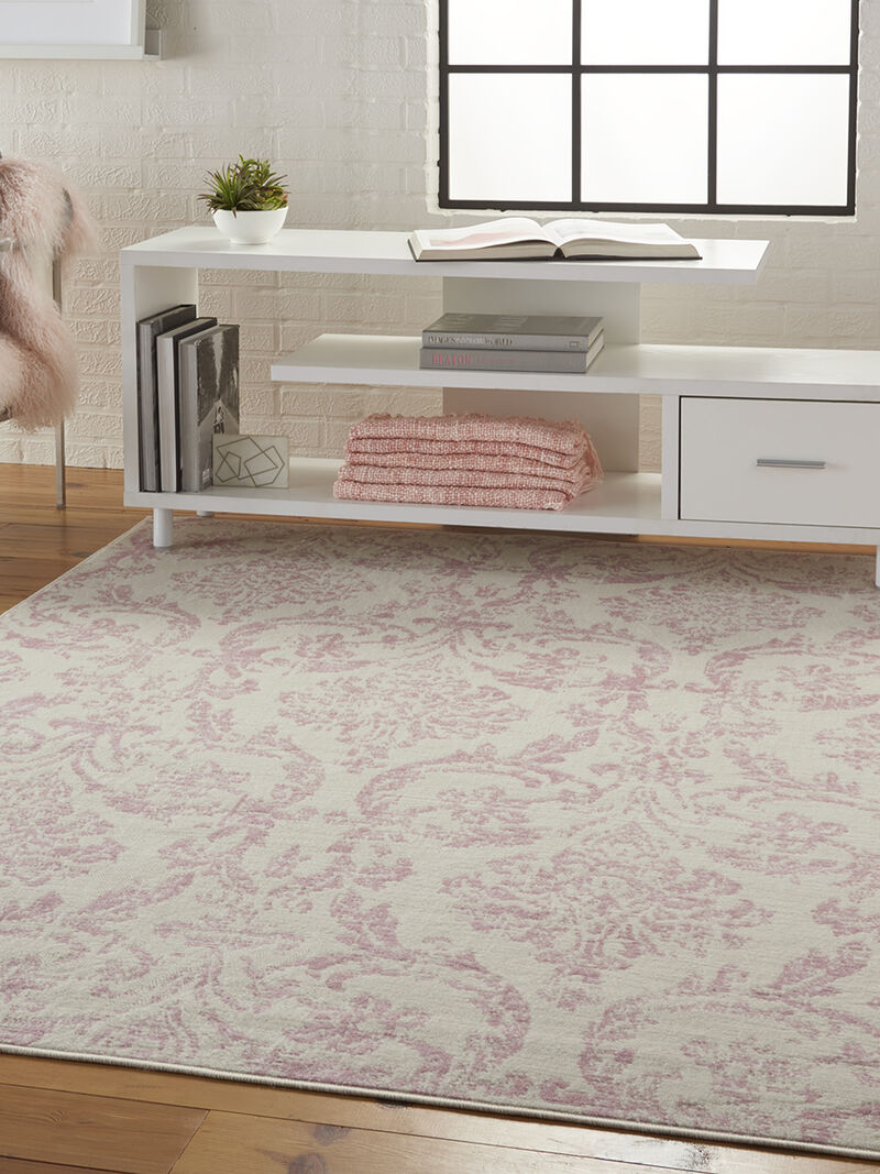 Jubilant JUB09 Ivory/Pink 4' x 6' Rug