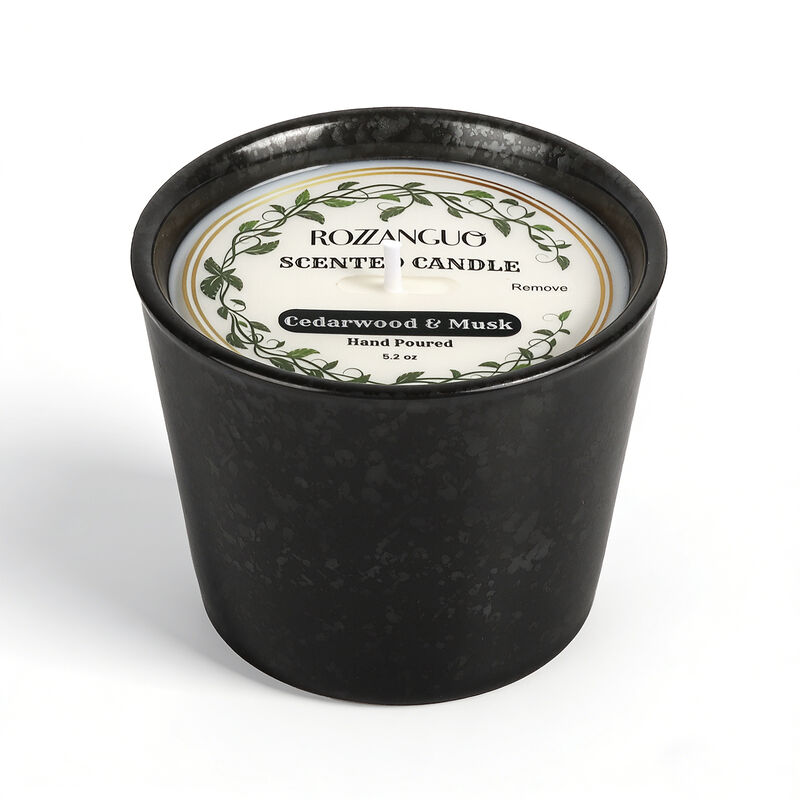 Soy and Coconut Wax Blend Single Wick Hand Poured  Ceramic Jar Candle