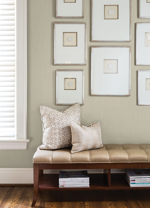 Pietra Cream Silk Wallpaper (Set of 2)