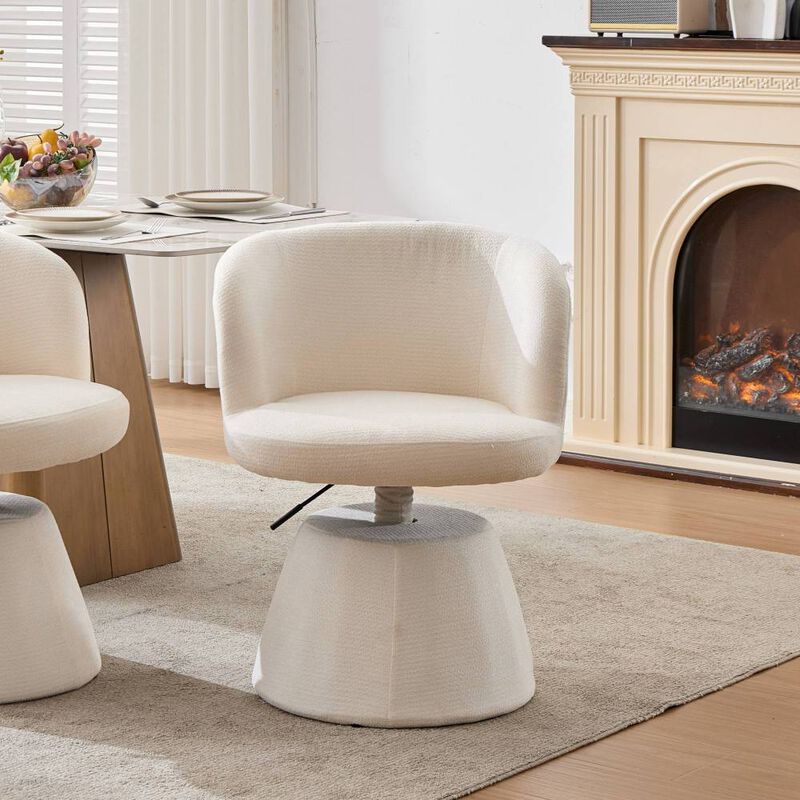 Haxcuk Chenille Upholstered Vanity Chair image number 2