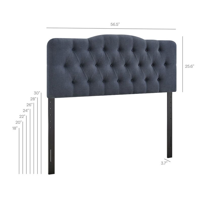 Annabel Premium Linen Blend Full Headboard image number 2