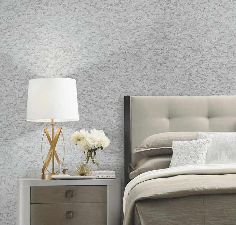 Shimmering Cork Grey Peel & Stick Wallpaper (Set of 2)