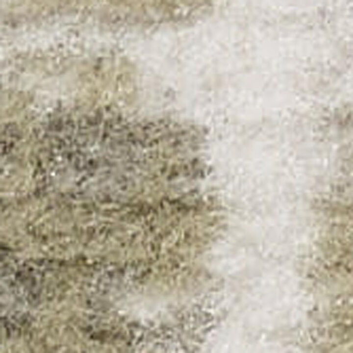 HomeRoots Medallion Power Loom Distressed Area Rug