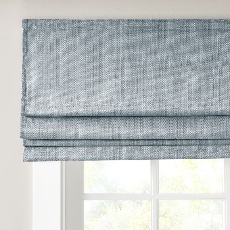 Gracie Mills Calyx Textured Room Darkening Cordless Roman Window Shade image number 1
