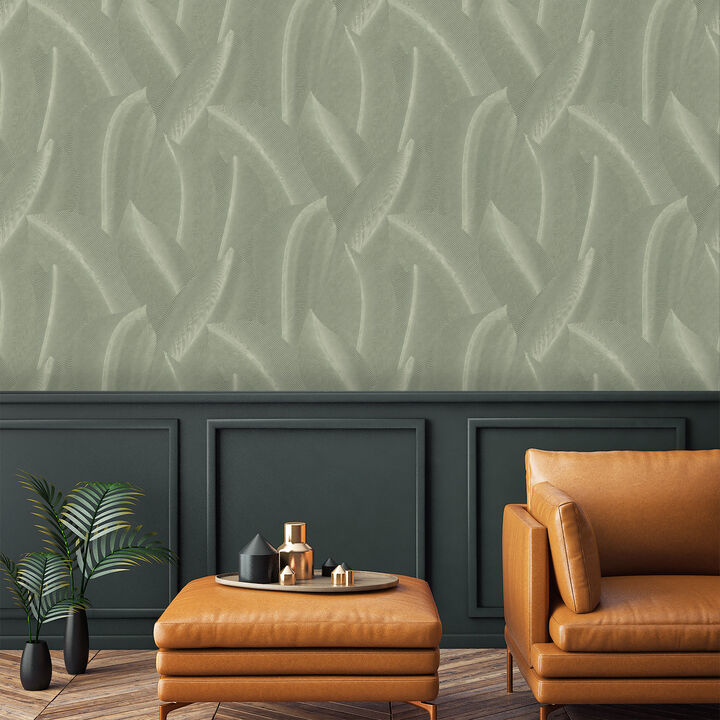 Allure Leaf Wallpaper