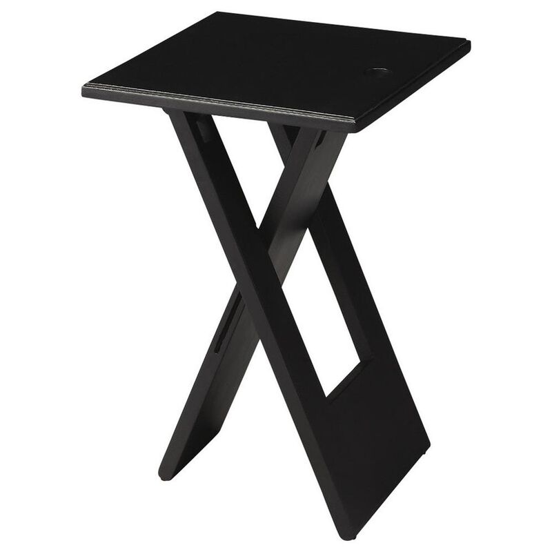 Butler Specialty Hammond Folding Side Table, Black