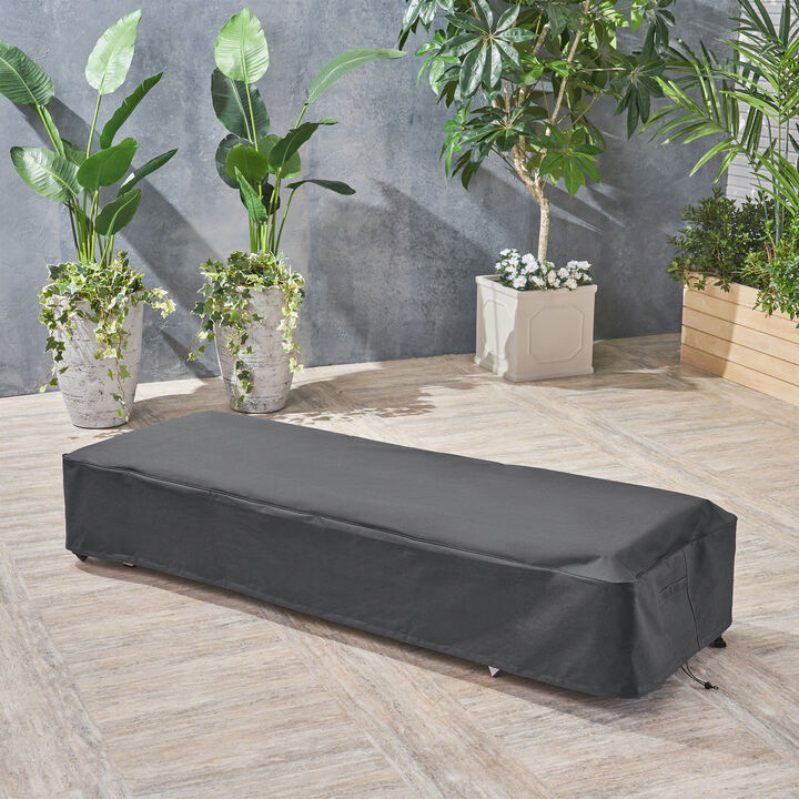 Christopher Knight Home Phil Outdoor Waterproof Fabric Chaise Lounge Covers