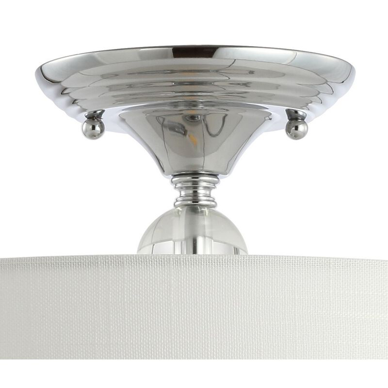 Marc Metal/Crystal LED Semi Flush Mount