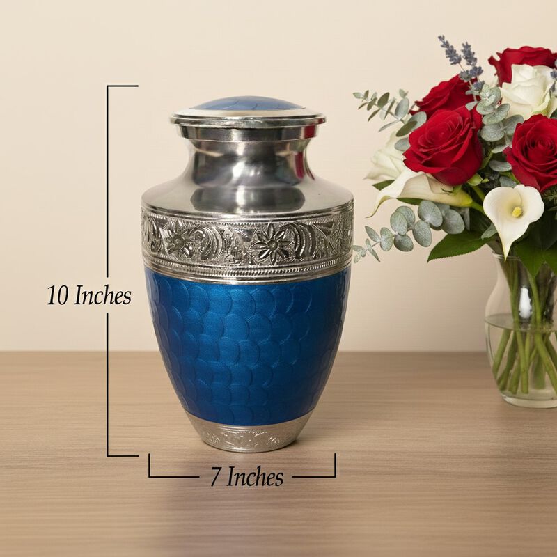 Engraved Memorial Urn with Textured image number 5