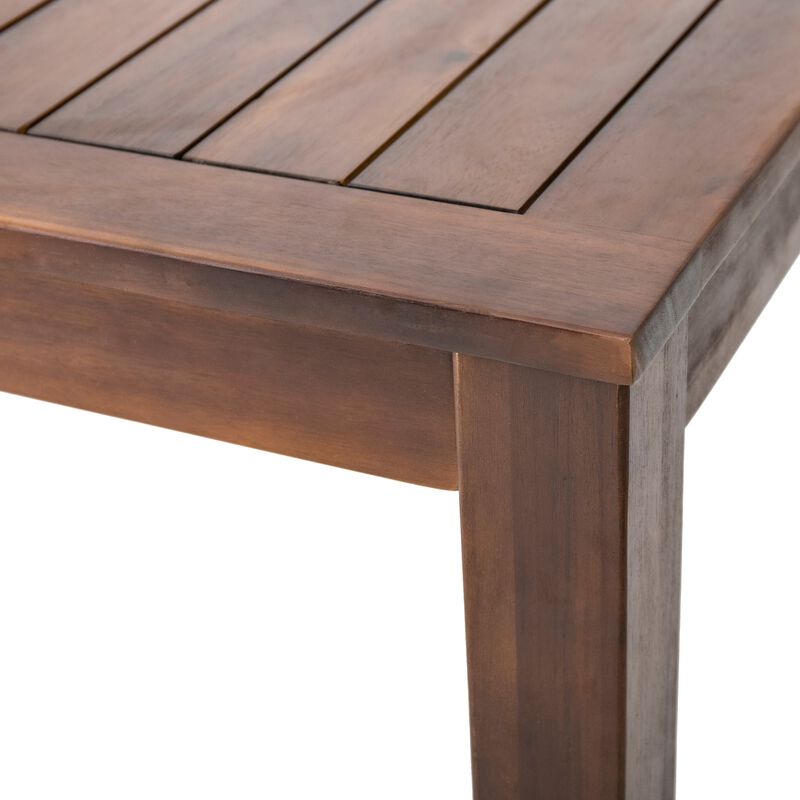 69" Outdoor Dining Table, Slatted Top Patio Table, Versatile Outdoor Buffet Table image number 3