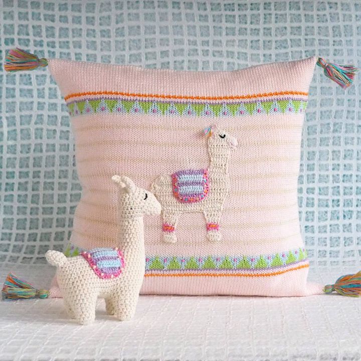 12" Llama Throw Pillow