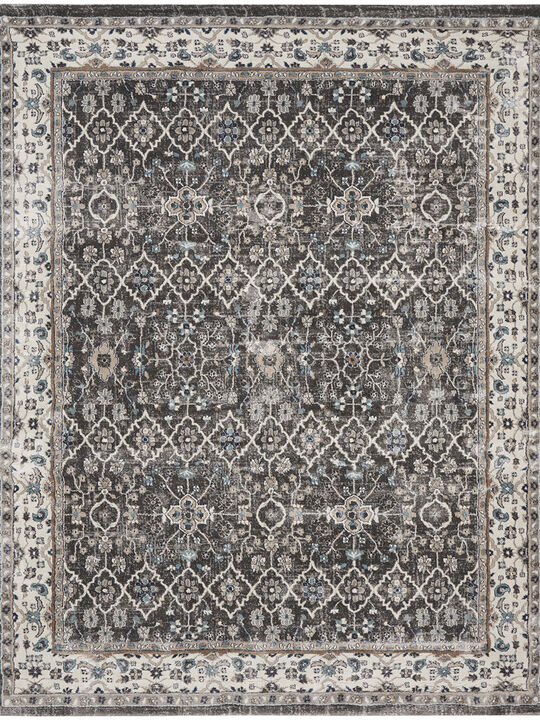 American Manor AMR01 Gray/Ivory 3'11" x 5'11" Rug