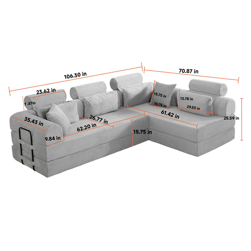 Quobru Modular Sectional Sofa image number 8
