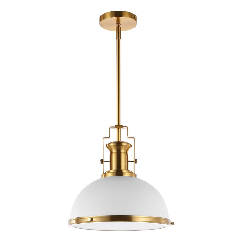 Homer Modern Industrial Iron LED Dome Pendant image number 6
