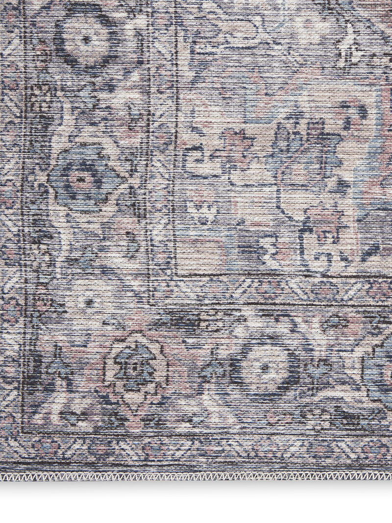 Machine Washable Series 1 SR101 Gray 2'2" x 10' Rug image number 3