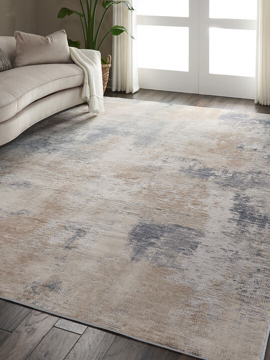 Rustic Textures RUS02 Beige/Gray 9'3" x 12'9" Rug