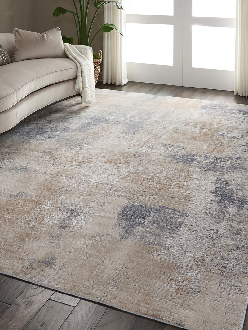 Rustic Textures RUS02 Beige/Gray 9'3" x 12'9" Rug image number 1