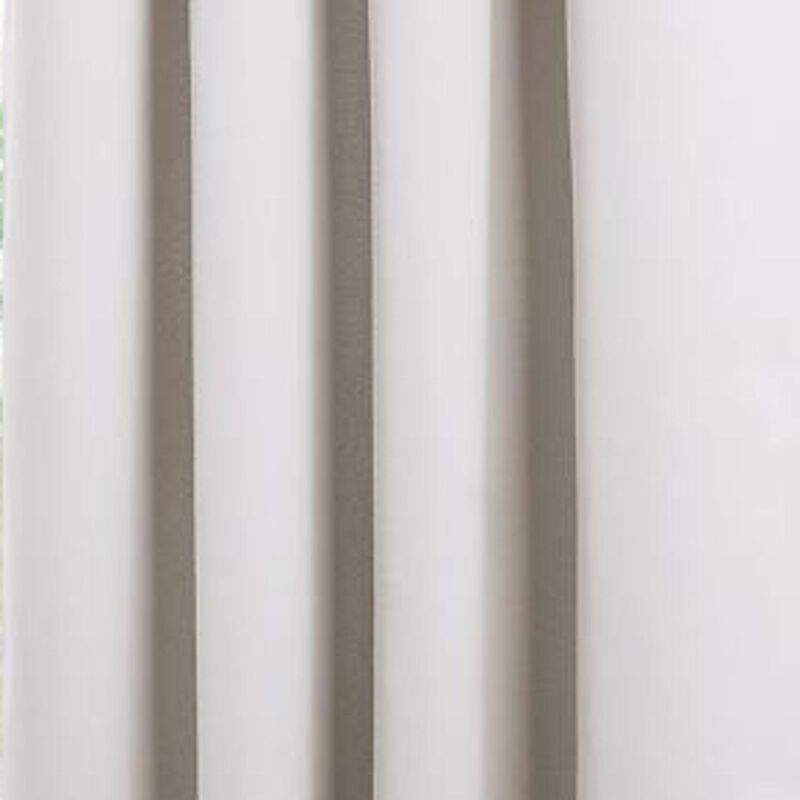 Olivia Gray Anchorage Blackout Grommet Single Curtain Panel - 54" x 90", White