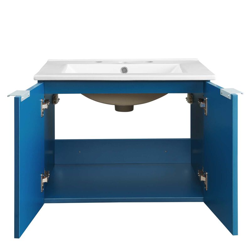 Maybelle 24" Wall-Mount Bathroom Vanity image number 4