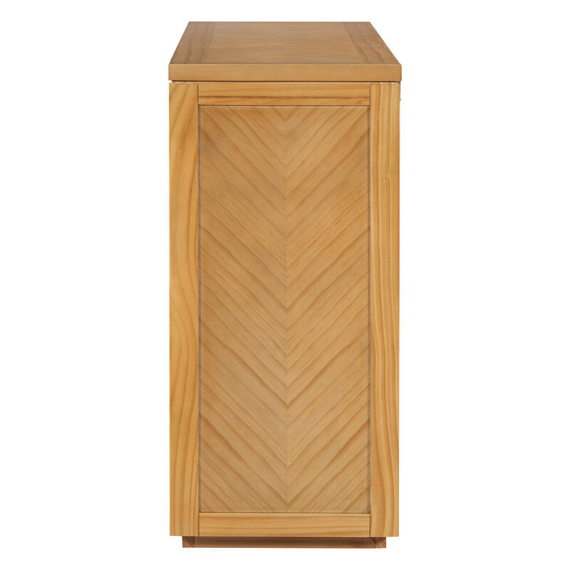 Merax Rustic Wooden Entryway Console Table with Storage Drawers