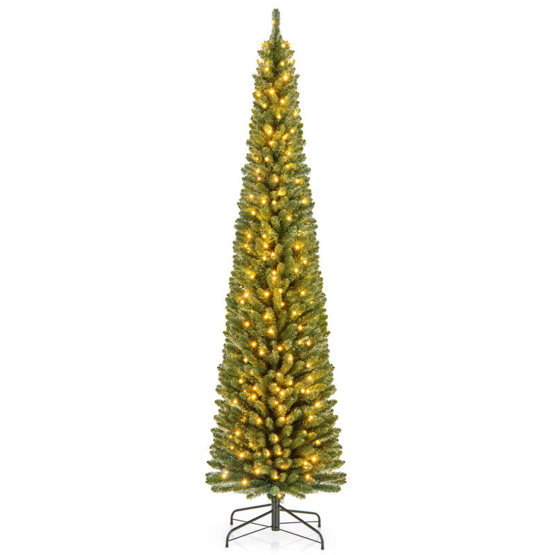 Slim Pencil Christmas Tree for Space-Saving Holiday D&eacute;cor & Easy Setup