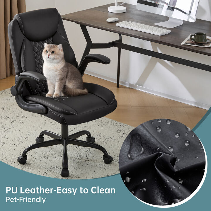 Radlom Ergonomic Leather Desk Chair