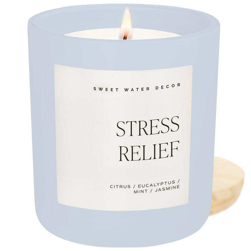 Sweet Water Decor Stress Relief 15 oz Soy Candle image number 0