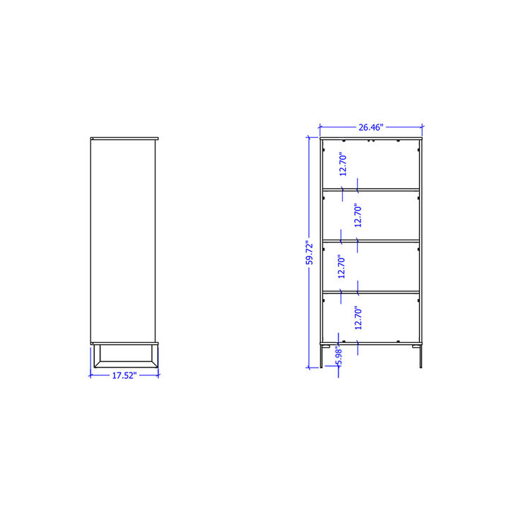 Lexington Brown Bookcase