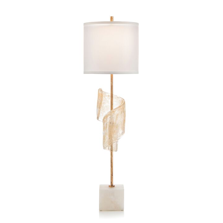 Furls With A Hint Of Gold Lamp