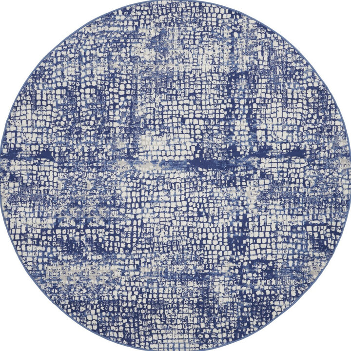 HomeRoots Abstract Round Rug