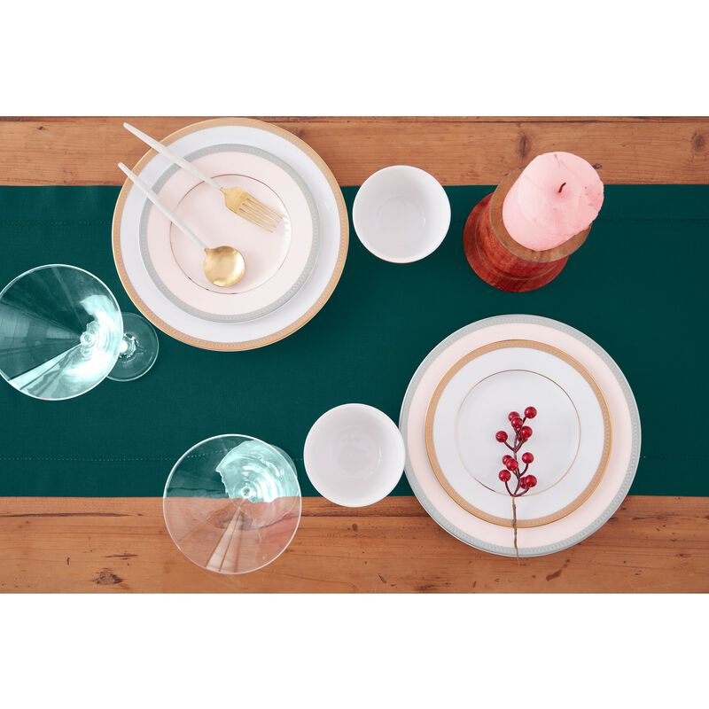 Cotton Linen Table Runner - Cotton Linen Hemstitch