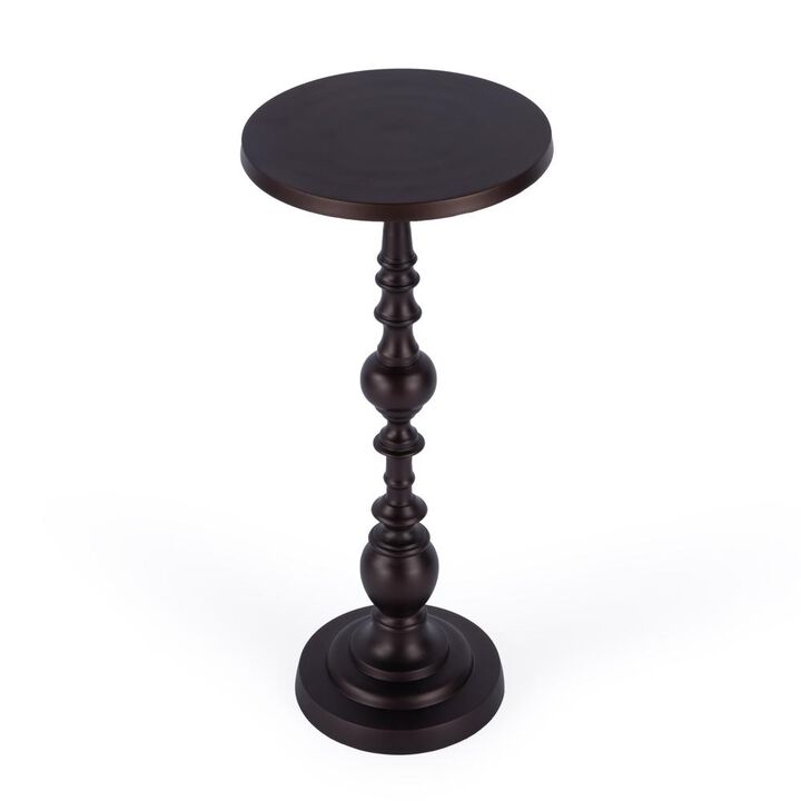 Butler Specialty Darien Outdoor Round Pedestal Side Table, Bronze